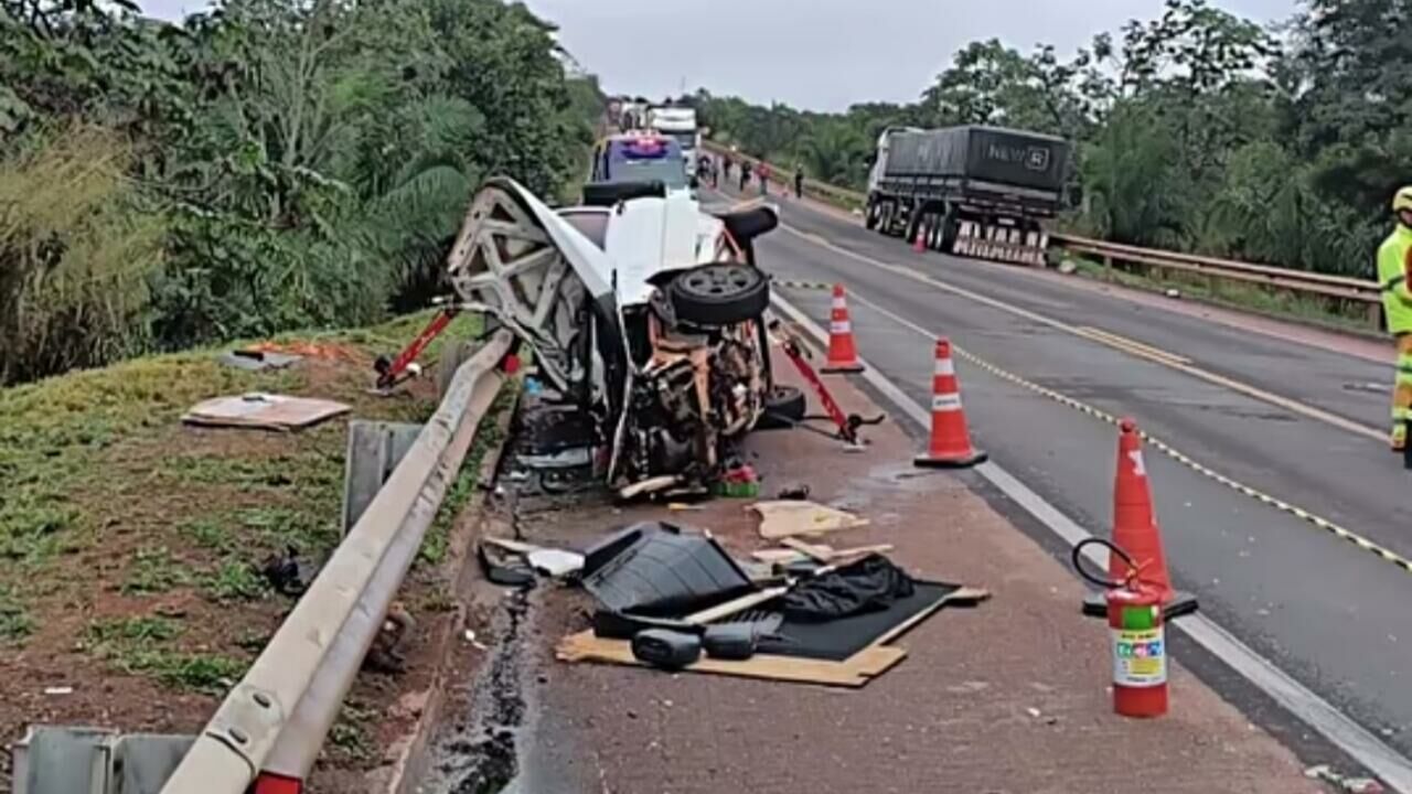 Imagem de compartilhamento para o artigo Motorista de Fiorino morre após tentativa de ultrapassagem na BR-163 entre Rio Verde e São Gabriel do Oeste da MS Todo dia
